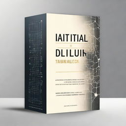 Design a book cover for a knowledge book about using artificial intelligence to write a great book that will last in history