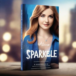 Create a realistic book cover for a fiction novel titled 'Sparkle'