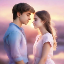 A captivating cover for a young adult fiction romance novel