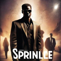 Create a realistic full photo for a fiction novel cover titled 'Sparkle'