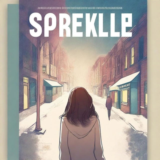 Create a realistic full cover image for a novel titled 'Sparkle