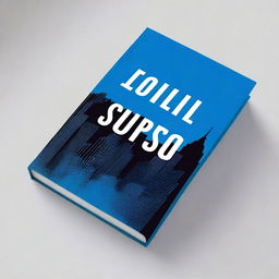 A book cover with an urban theme in blue and black colors