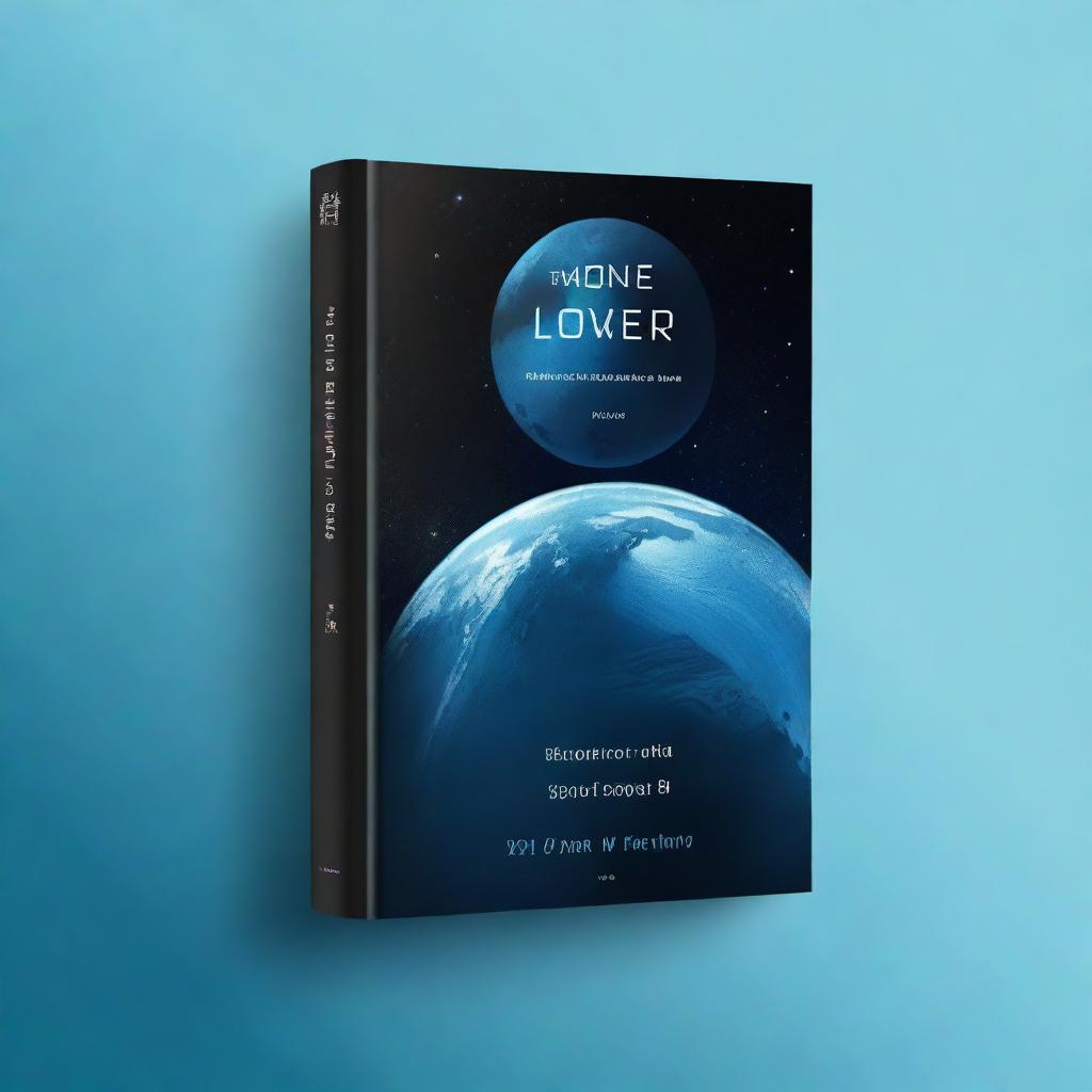 A book cover design that features a striking contrast between Earth and space