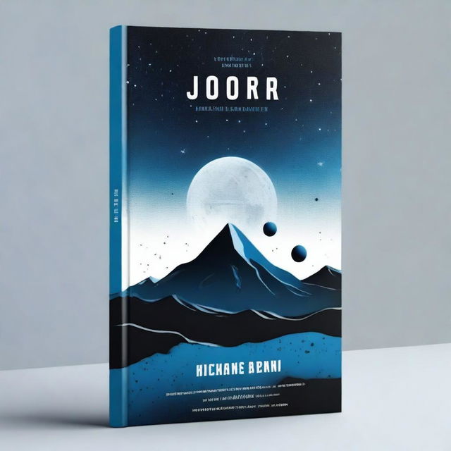 A book cover design that features a striking contrast between Earth and space