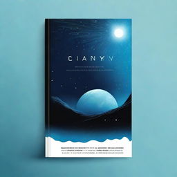 A book cover design that features a striking contrast between Earth and space