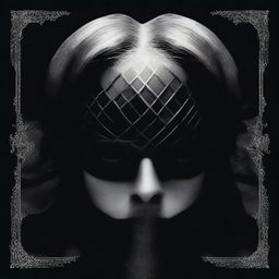 A dark and somber music album cover for Lady Gaga titled 'Vespertilio'