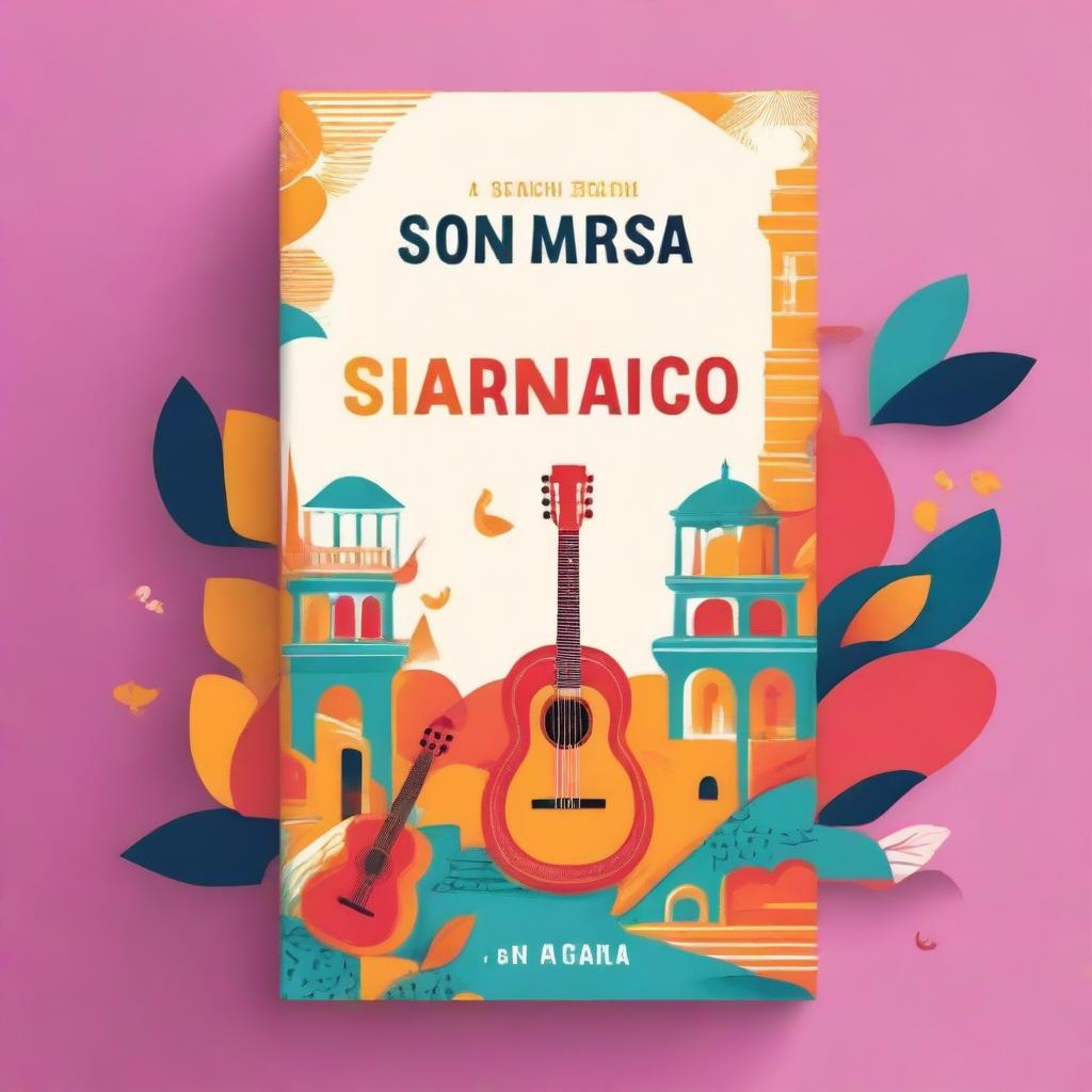 A vibrant and engaging book cover for a Spanish course