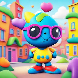 A whimsical and fun character named Tboovs, depicted in a colorful and playful setting