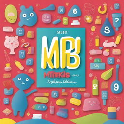 Create a vibrant and engaging book cover for 'Math Kids'