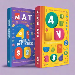 Create a vibrant and engaging book cover for 'Math Kids'