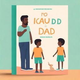 Create a book cover titled 'No Dad is a Bad Dad'