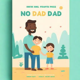 Create a book cover titled 'No Dad is a Bad Dad'
