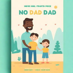 Create a book cover titled 'No Dad is a Bad Dad'