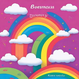 A vibrant book cover featuring a rainbow theme