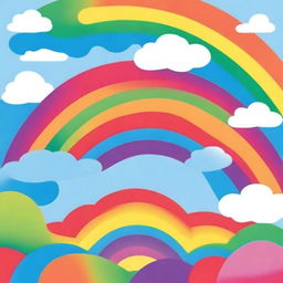 A vibrant book cover featuring a rainbow theme