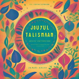 A captivating book cover for 'The Joyful Talisman: Conversations on Human Values for a Joyful World'