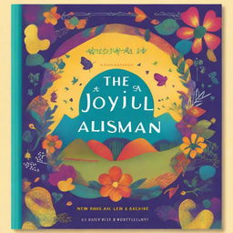 A captivating book cover for 'The Joyful Talisman: Conversations on Human Values for a Joyful World'