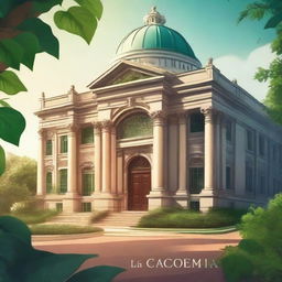 Create a book cover titled 'La Academia'