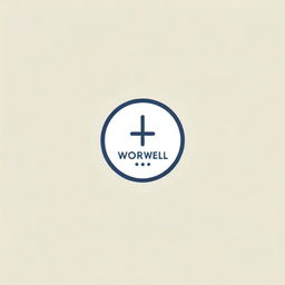 Design a logo for the brand 'WorXwell', preferably without the use of capital letters. Incorporate simplistic graphics suitable for the therapy or hypnotherapy industry.