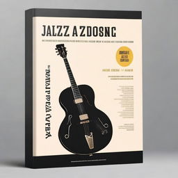 Create a book cover for a jazz guitar education book