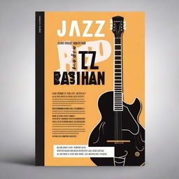 Create a book cover for a jazz guitar education book