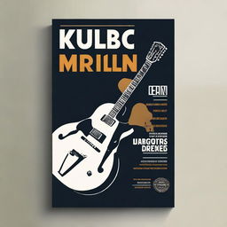 Create a book cover for a jazz guitar education book