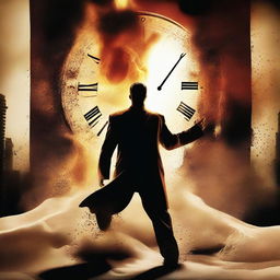 Create a movie poster for an action thriller titled 'Ticking Time'