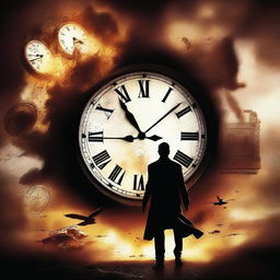 Create a movie poster for an action thriller that revolves around the concept of time