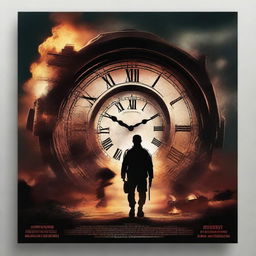 Create a movie poster for an action thriller that revolves around the concept of time