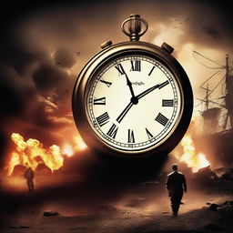 Create a movie poster for an action thriller that revolves around the concept of time