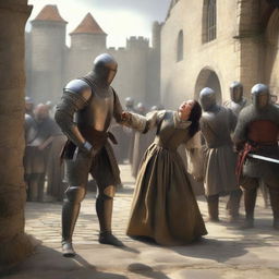 In the Middle Ages, some conflicts between husband and wife were resolved through judicial combat