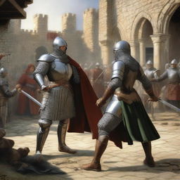 In the Middle Ages, some conflicts between husband and wife were resolved through judicial combat