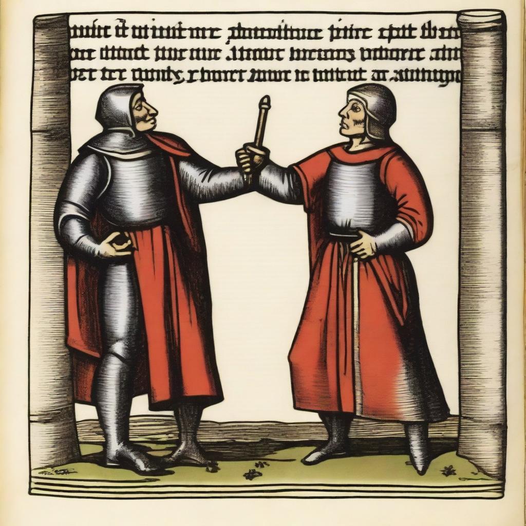 In medieval times, some conflicts between husband and wife were resolved through judicial duels