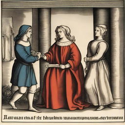 In medieval times, some conflicts between husband and wife were resolved through judicial duels