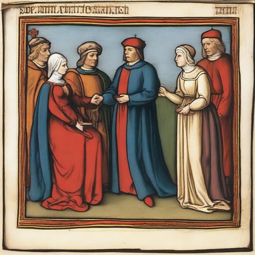 In medieval times, some conflicts between husband and wife were resolved through judicial duels