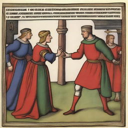 In medieval times, some conflicts between husband and wife were resolved through judicial duels