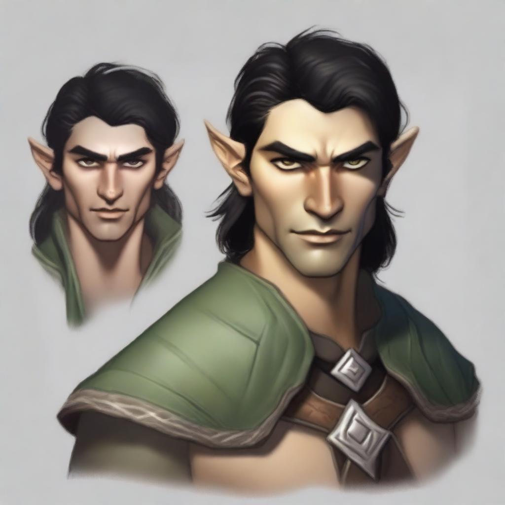 Create an image of an Eladrin male variant ranger elf