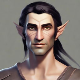 Create an image of an Eladrin male variant ranger elf