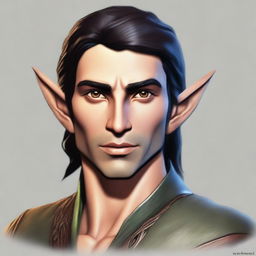 Create an image of an Eladrin male variant ranger elf