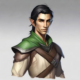 Create an image of an Eladrin male variant ranger elf