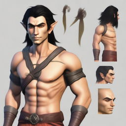 Create an image of an Eladrin male variant ranger elf