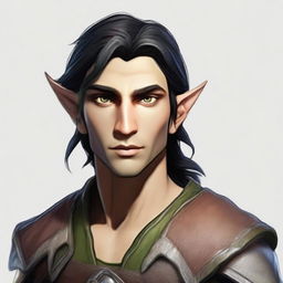 Create an image of an Eladrin male variant ranger elf