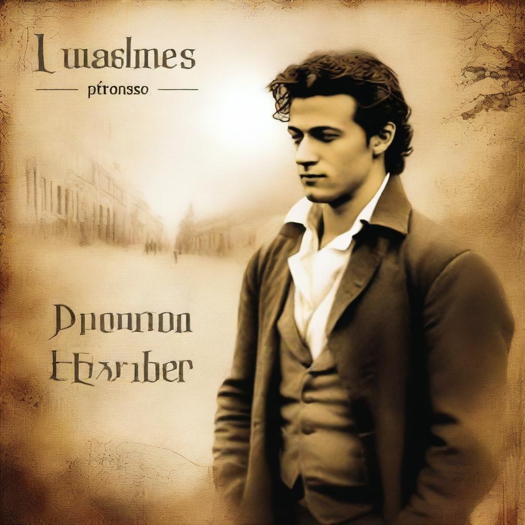 Create an image for an audiobook titled 'Las pasiones del joven Werther