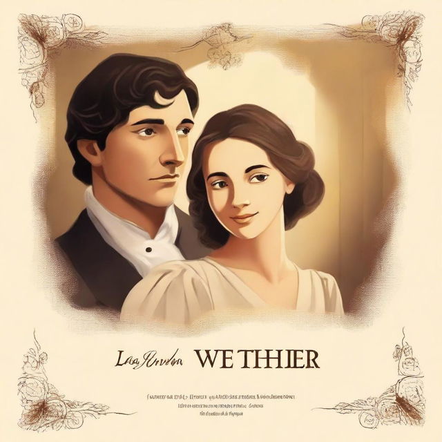 Create an image for an audiobook titled 'Las pasiones del joven Werther