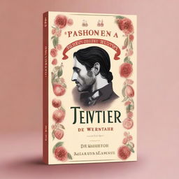 Create a visually captivating image for an audiobook titled 'Las pasiones del joven Werther