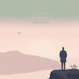 Create a book front cover with the title 'A Silent Farewell'