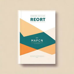 A professional and clean school report cover with a simple and elegant design