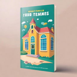 An artistic and vibrant book cover design for a school-themed book