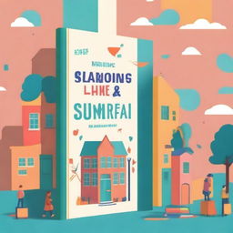 An artistic and vibrant book cover design for a school-themed book