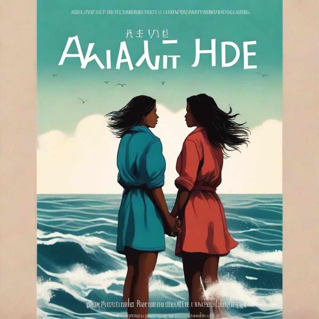 A novel cover featuring two lesbian girls standing together defiantly, fighting against a world that opposes their love